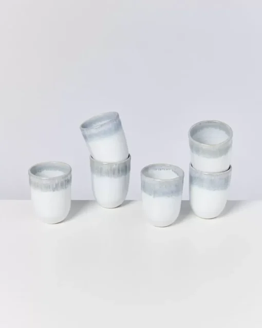 Motel a Miio Alcachofra 6Er Set Becher Gros Graublau New