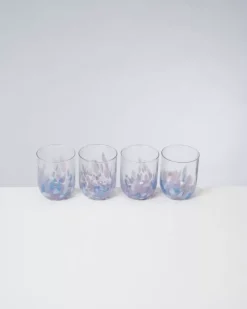 Motel a Miio Alegria 4Er Set Glas Gros Drops Lila Best