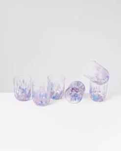 Motel a Miio Alegria 6Er Set Glas Gros Drops Lila Hot