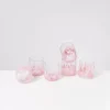 Motel a Miio Alegria 6Er Set Glas Klein Big Drops Rosa