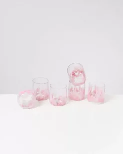 Motel a Miio Alegria 6Er Set Glas Klein Big Drops Rosa