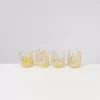 Motel a Miio Alegria 4Er Set Glas Klein Big Drops Rosa Gelb Best