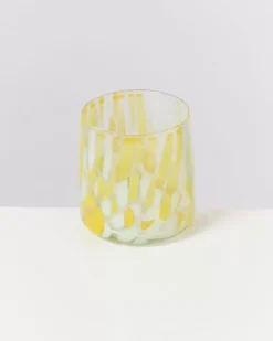 Motel a Miio Alegria 4Er Set Glas Klein Big Drops Gelb New