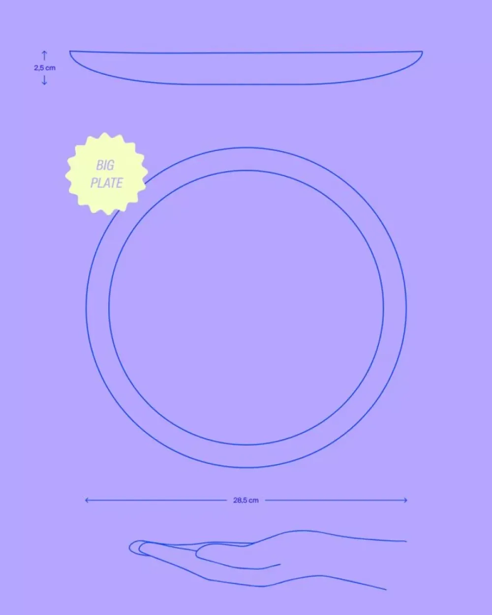 Motel a Miio Areia Teller Gros Grau Clearance