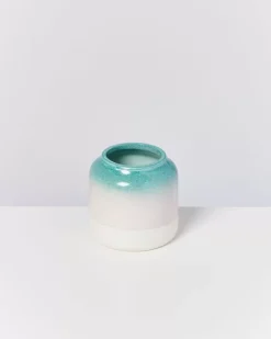 Motel a Miio Bebe Vase Grun Rosa Gesprenkelt New