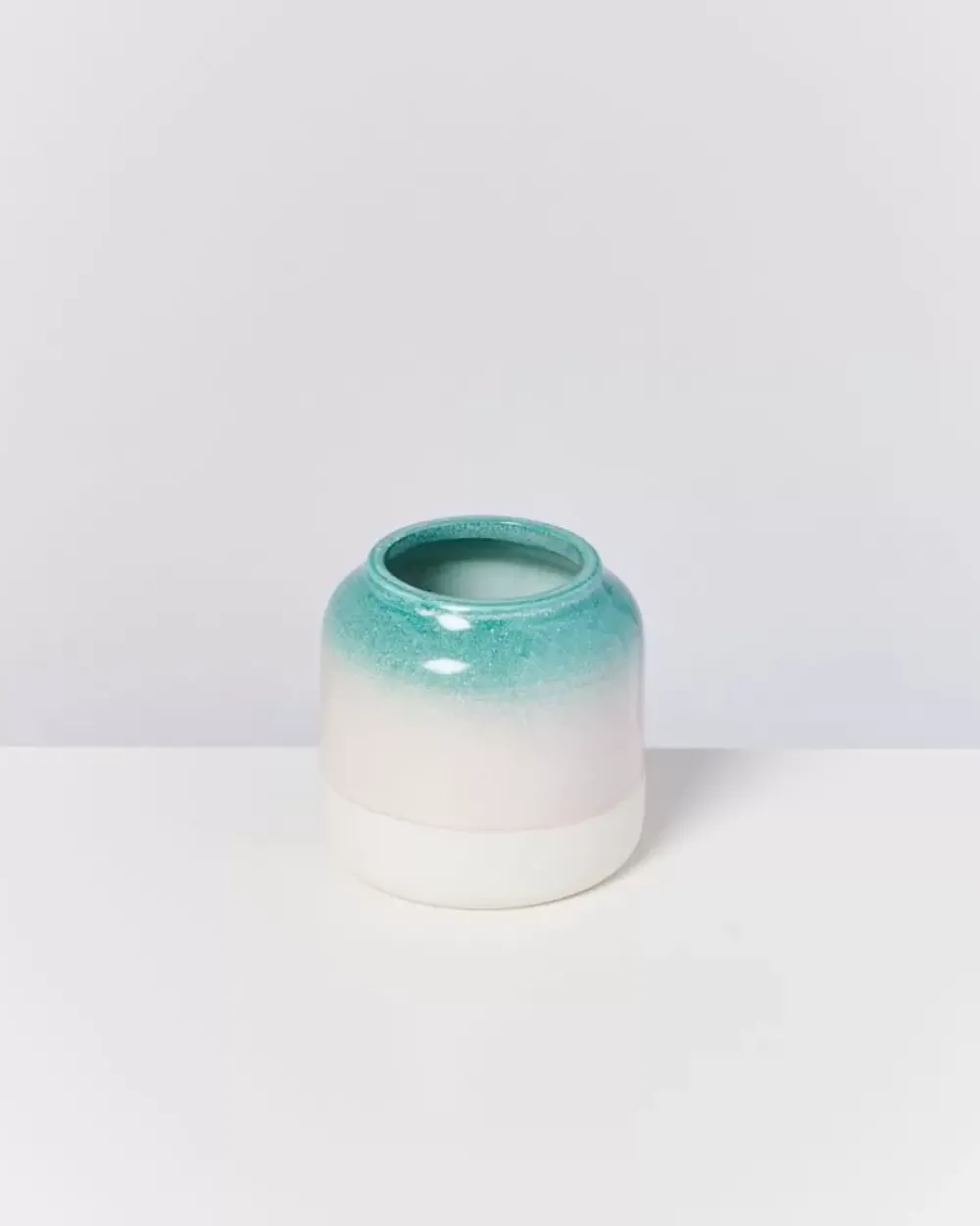 Motel a Miio Bebe Vase Grun Rosa Gesprenkelt New