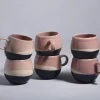 Motel a Miio Bica 6Er Set Tasse Gros Pink Navy Cream New
