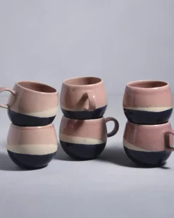 Motel a Miio Bica 6Er Set Tasse Gros Pink Navy Cream Online