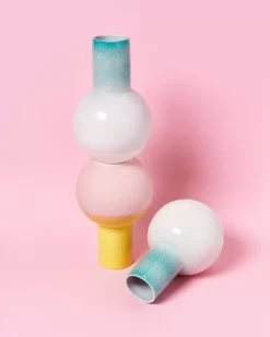 Motel a Miio Bola Vase M Grun Rosa Gesprenkelt Sale