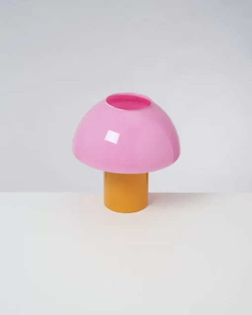 Motel a Miio Cogumelo Glaslampe Rosa Gelb Discount