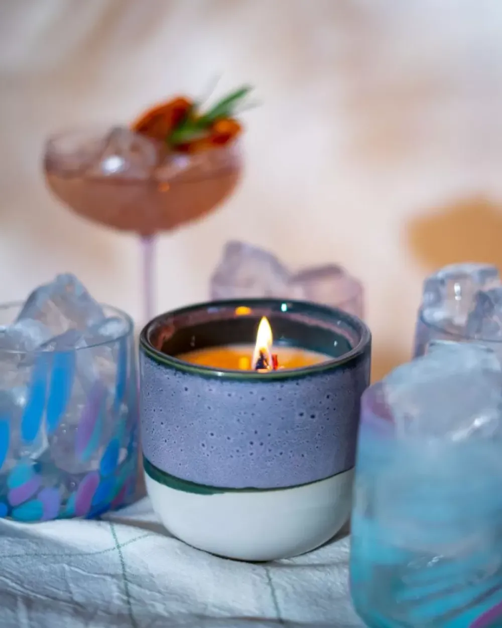 Motel a Miio Coimbra Duftkerze "Resplendor" Rosa Grun Outlet