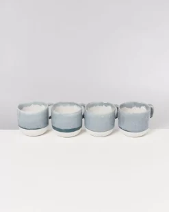 Motel a Miio Coimbra 4Er Set Teetasse Graublau Discount