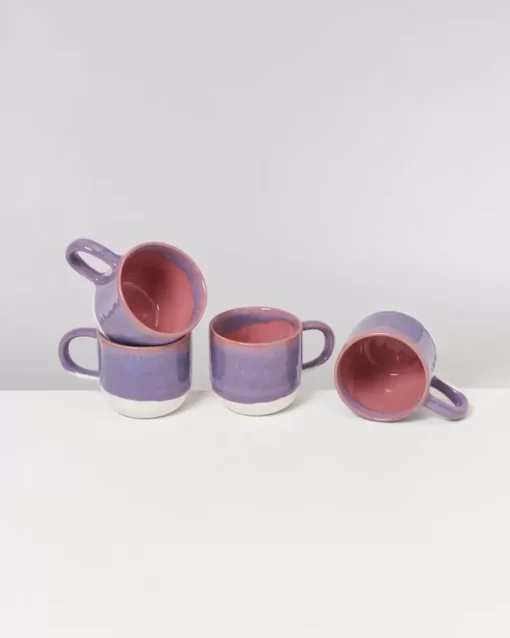 Motel a Miio Coimbra 4Er Set Teetasse Lila Rosa Outlet