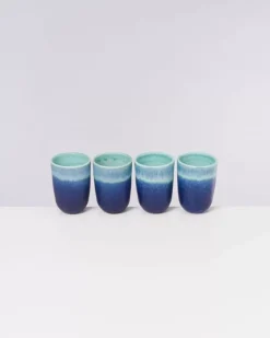 Motel a Miio Copa Alto 4Er Set Becher Gros Turkis New