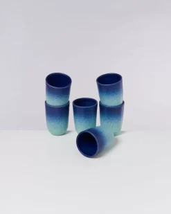 Motel a Miio Copa Alto 6Er Set Becher Gros Blau Turkis Hot
