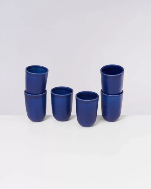 Motel a Miio Copa Alto 6Er Set Becher Gros Dunkelblau Outlet