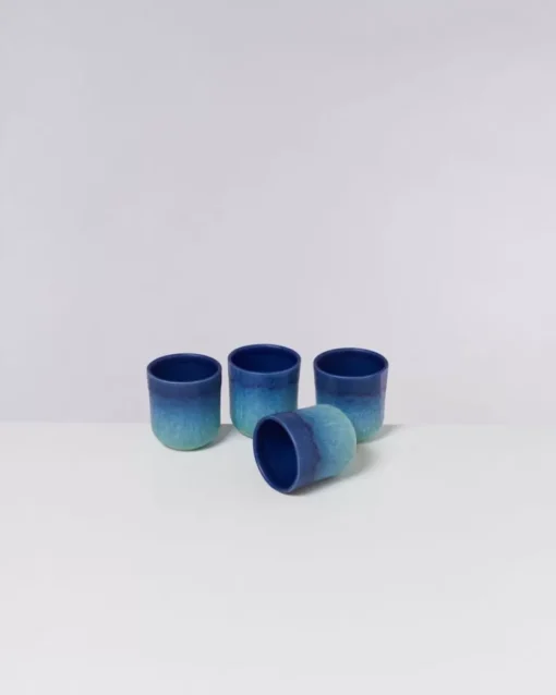 Motel a Miio Copa Alto 4Er Set Becher Klein Blau Turkis Online