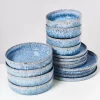 Motel a Miio Cordoama Blau Gesprenkelt - 16 Teiliges Set New