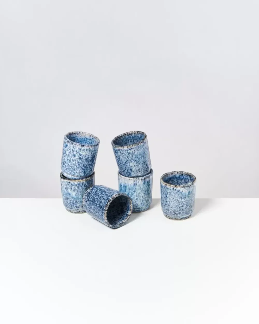 Motel a Miio Cordoama 6Er Set Becher Klein Blau Gesprenkelt Sale