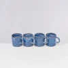 Motel a Miio Cordoama 4Er Set Tasse Gros Blau Gesprenkelt Best