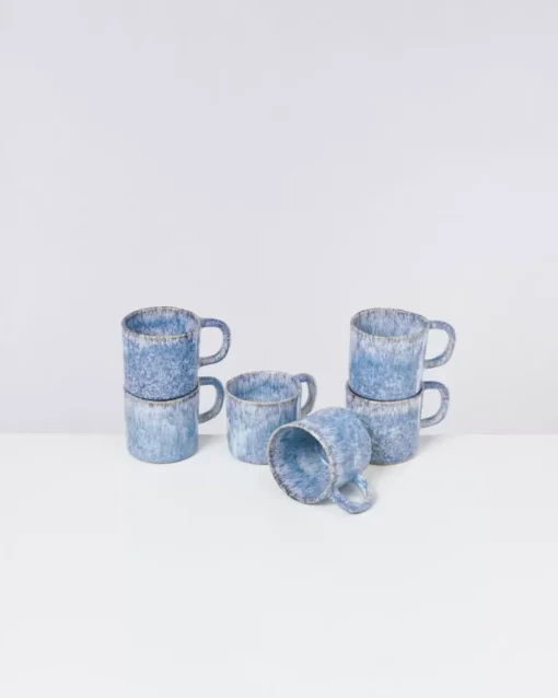 Motel a Miio Cordoama 6Er Set Tasse Klein Blau Gesprenkelt Hot