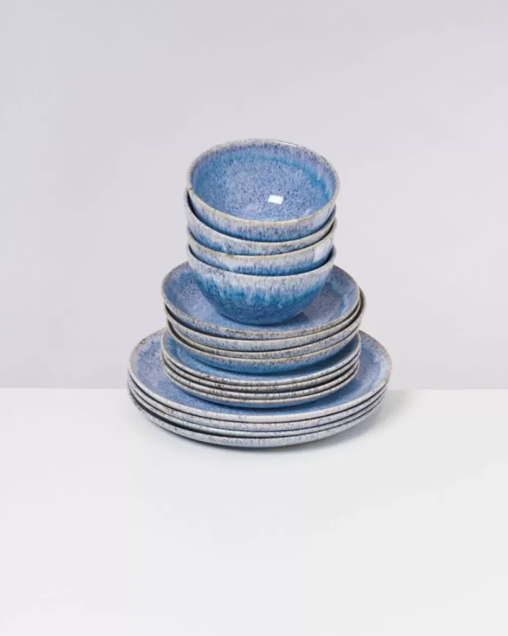 Motel a Miio Cordoama Klassik Blau Gesprenkelt - 16 Teiliges Set