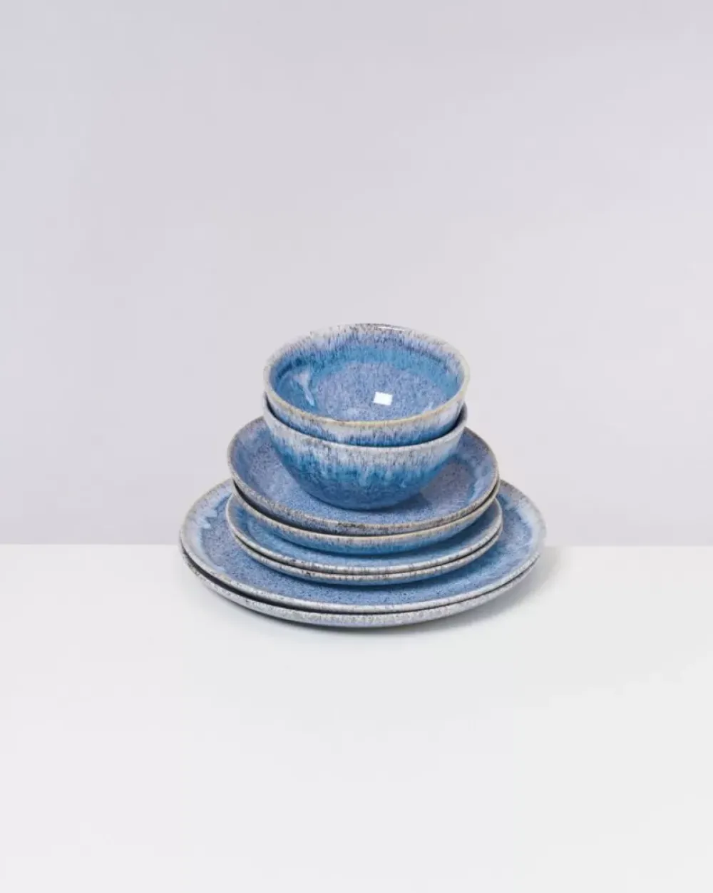 Motel a Miio Cordoama Klassik Blau Gesprenkelt - 8 Teiliges Set