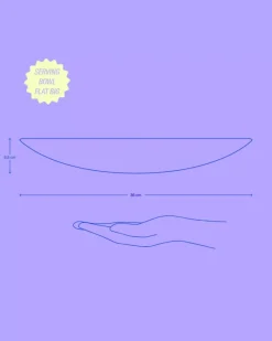 Motel a Miio Cordoama Servierschale Gros Flach Weis Outlet