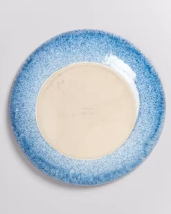 Motel a Miio Cordoama Servierschale Gros Flach Blau Gesprenkelt Sale