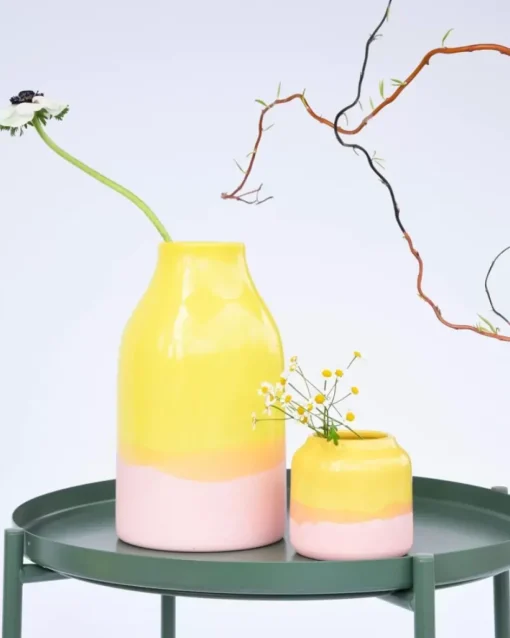Motel a Miio Marisa Vase Gelb Rose Online