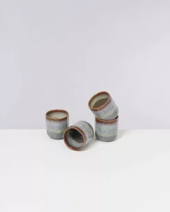 Motel a Miio Melides 4Er Set Becher Klein Forest Brown New