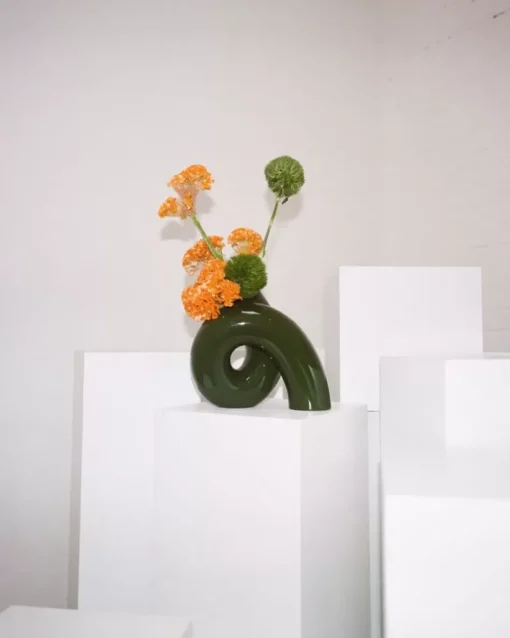 Motel a Miio X Ju Schnee Viparita Vase L Grun Clearance