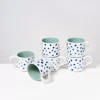 Motel a Miio Nodoa 6Er Set Tasse Mint Mit Punkten Discount
