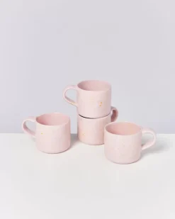 Motel a Miio Nodoa 4Er Set Tasse Rosa Gesprenkelt