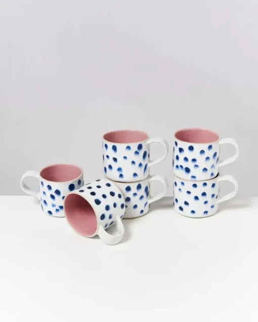 Motel a Miio Nodoa 6Er Set Tasse Rosa Mit Punkten Online