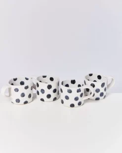 Motel a Miio Nodoa 4Er Set Tasse Schwarze Punkte Outlet