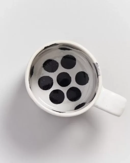 Motel a Miio Nodoa 6Er Set Tasse Schwarze Punkte New