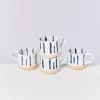Motel a Miio Nodoa 4Er Set Tasse Weis Blau Sale