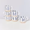 Motel a Miio Nodoa 6Er Set Tasse Weis Blau New