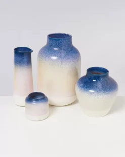 Motel a Miio Nuno Vase L Blau Rosa Gesprenkelt New