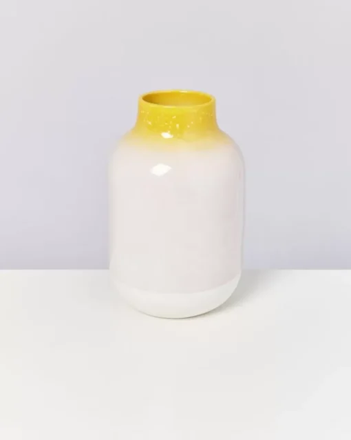 Motel a Miio Nuno Vase L Gelb Rosa Gesprenkelt Discount