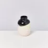 Motel a Miio Nuno Vase M Schwarz Rosa Gelb Gestreift Discount