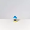 Motel a Miio Nuno Vase S Schwarz-Weis Gestreift Mit Blau New