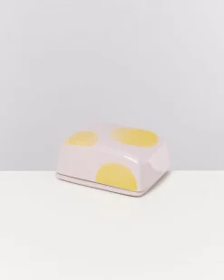 Motel a Miio Seia Butterdose Rosa Gelb Gepunktet Best