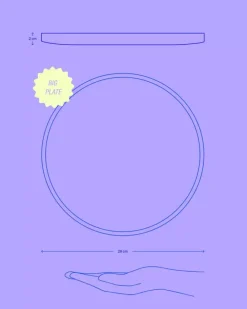 Motel a Miio Tavira Teller Gros Sand Dots Online