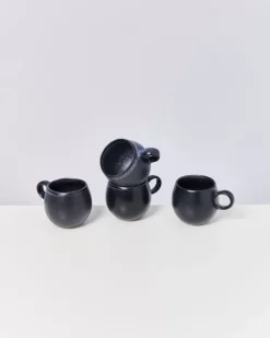 Motel a Miio Turmalina 4Er Set Tasse Klein Schwarz New