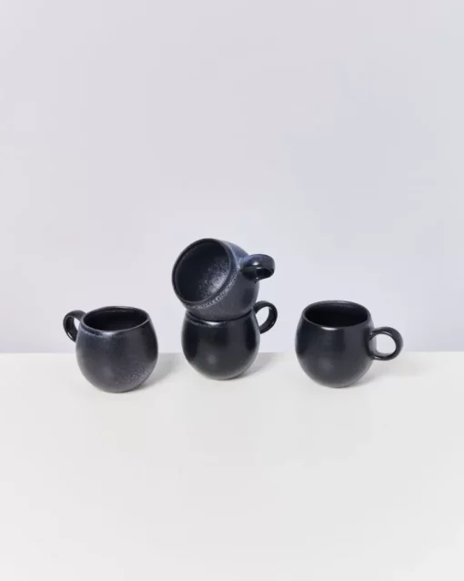 Motel a Miio Turmalina 4Er Set Tasse Klein Schwarz New