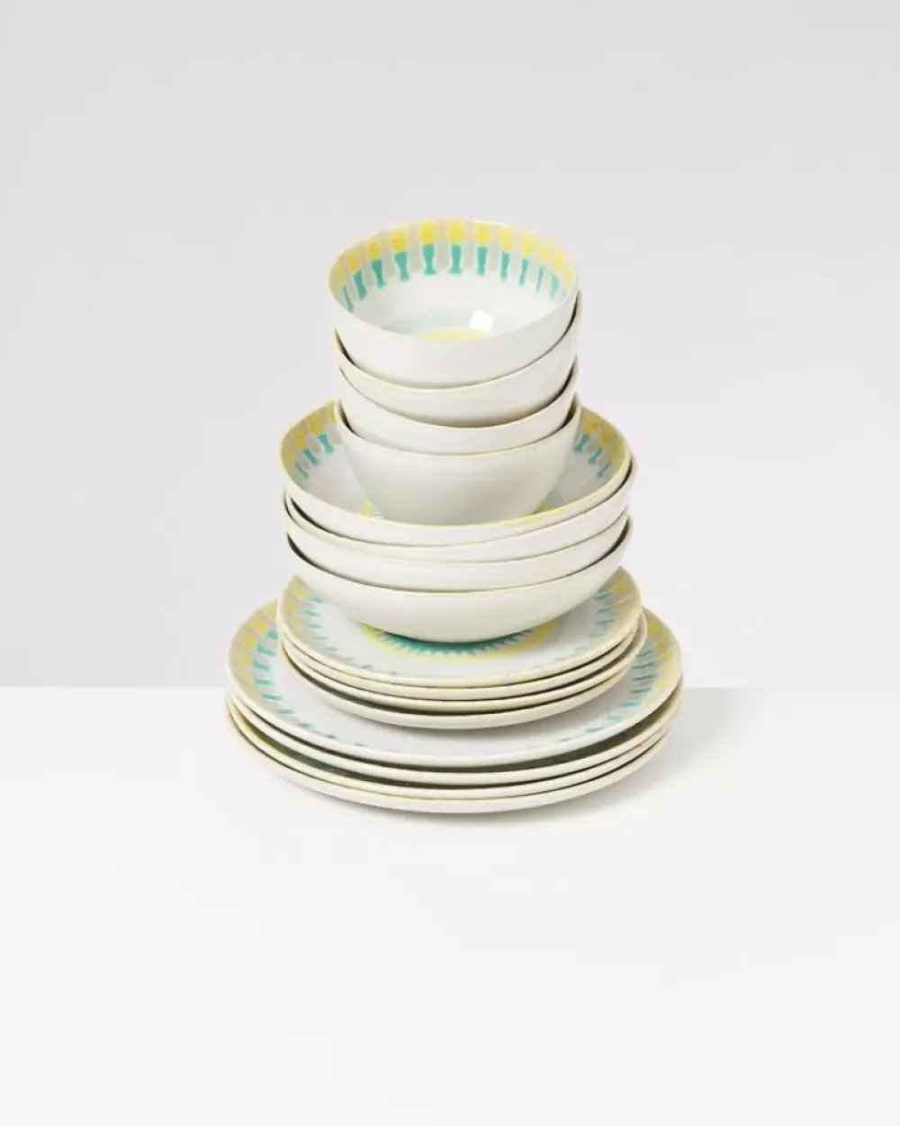 Motel a Miio Verao Gelb Grun - 16 Teiliges Set New