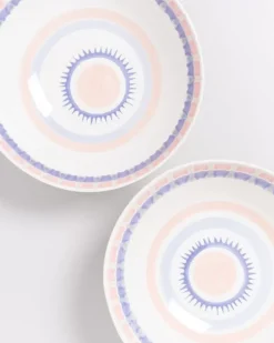 Motel a Miio Verao Servierschale Gros Flach Rosa Blau Clearance